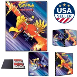 Official Pokemon 4-Pocket Album - Showcase 80+ Cards with Oversized Slots - Image 1