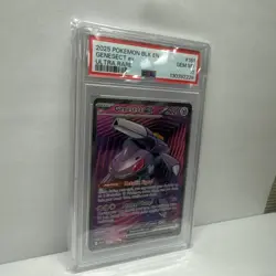 GENESECT EX PSA 10 2025 POKEMON BLACK BOLT #161/086 BLK EN ULTRA RARE 3727 - Image 5