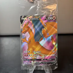 Pokemon Champions Path Charizard V SWSH050 Promo Full Art Card Sealed - Image 1