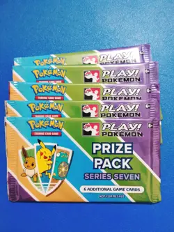 Pokemon Prize Pack Series 7 Booster Packs New Lot of 5 - Image 1