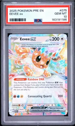 2025 Pokemon EEVEE ex SV Prismatic Evolutions Holo #75 ~ PSA 10 - Image 1