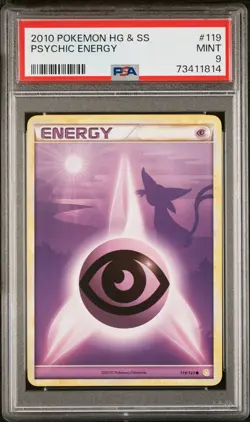 Psychic Energy 119/123 Heartgold & Soulsilver Pokemon PSA 9 - Image 1