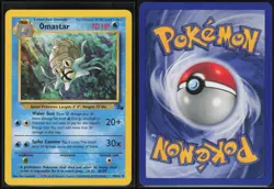 Omastar 40/62 Fossil Unlimited Uncommon Near Mint Sugimori - Image 1
