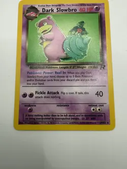 Pokemon TCG Dark Slowbro 29/82 Non-Holo Card Vintage LP - Image 2