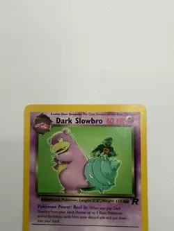 Pokemon TCG Dark Slowbro 29/82 Non-Holo Card Vintage LP - Image 5