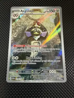 Aegislash Pokemon • Illustration Rare • 210/182 Paradox Rift NM - Image 1