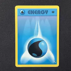 Water Energy 132/132 1st Edition Gym Heroes Pokemon Card - Image 2