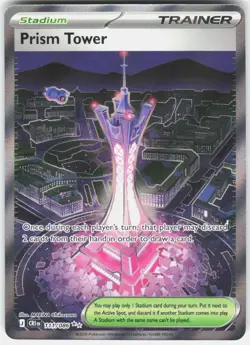 Prism Tower 111/086 Ultra Rare Chaos Rising Pokemon Holo Near Mint - Image 1