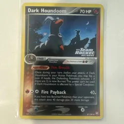 Dark Houndoom 5/109 EX Team Rocket Returns Reverse Holo Stamp 2004 Pokemon Card - Image 1