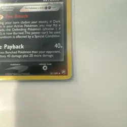 Dark Houndoom 5/109 EX Team Rocket Returns Reverse Holo Stamp 2004 Pokemon Card - Image 2