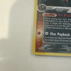Dark Houndoom 5/109 EX Team Rocket Returns Reverse Holo Stamp 2004 Pokemon Card - Image 3