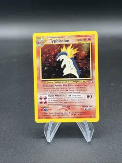 Typhlosion 18/111 Holo Rare – Neo Genesis WOTC 2000 Pokemon Card LP - Image 1