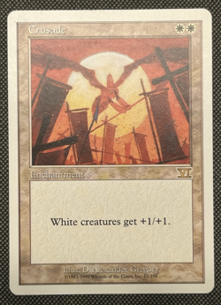 Crusade *Rare* Magic MtG x1 Sixth 6th Edition Moderate Play - Image 1