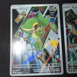 Pokemon First Partner Illustration Series 2 NM: SNIVY, TEPIG, OSHAWOTT - Image 2