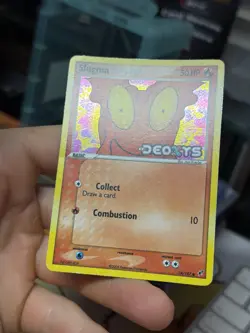 Slugma 74/107 EX Deoxys 2005 Reverse Holo Pokemon Card - Image 5