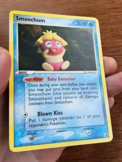 Pokemon TCG Smoochum EX Unseen Forces rare 31/115 2005 Yuka Morii NM - Image 4