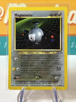 Magnemite #26 Rare Pokemon TCG WoTC 2001 Neo Discovery Unlimited NM Near Mint - Image 3
