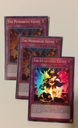 3 x The Monarchs Erupt (PLAYSET) ULTRA RARE 1st Ed VLP GFTP-EN121 - Image 1