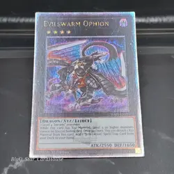 Evilswarm Ophion Yu-Gi-Oh TCG RA04-EN179 1st Ed Quarter Century Secret Rare NM - Image 3