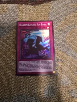 YuGiOh phantom knights' fog blade alt art up01-en019 super nm in hand - Image 1