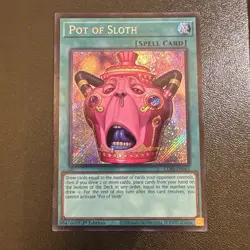 Yu-Gi-Oh! TCG x1 Pot of Sloth 1rst Edition Secret Rare - Image 1