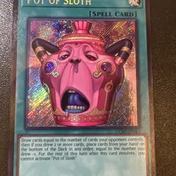 Yu-Gi-Oh! TCG x1 Pot of Sloth 1rst Edition Secret Rare - Image 3