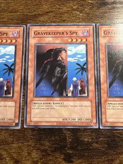 x3 Gravekeeper's Spy RP02-EN075 Retro Pack 2 Mint Playset - Image 3