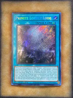 Yugioh Primite Lordly Lode BLMM-EN172 Secret Rare 1st Ed NM - Image 1