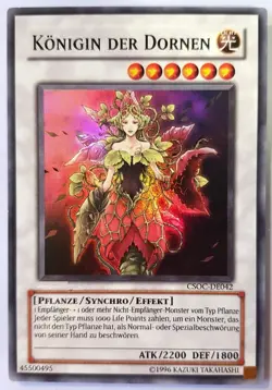 Konigin Der Dornen CSOC-DE042 Super-Rare YU-GI-OH LP - Image 1