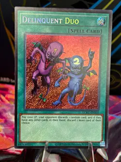 PACK FRESH Delinquent Duo LCKC-EN101 Secret Rare Holo Unlimited EN NEAR MINT - Image 1