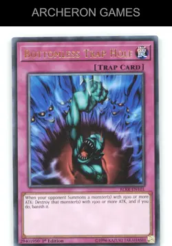 Bottomless Trap Hole Ultra Rare YUGIOH Card - Image 1