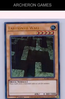 Labyrinth Wall Ultra Rare YUGIOH Card 1st Edition - Image 1