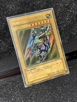 🇺🇸 LOB-006 1st Edition Gaia The Fierce Knight NA english Wavy Print Yugioh - Image 3