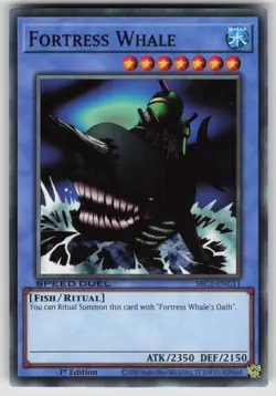 Fortress Whale SBC1-ENC11 Speed Duel Yu-Gi-Oh 1st Edition NM - Image 1