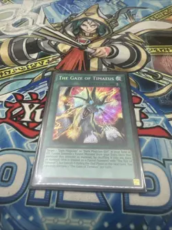Yu-Gi-Oh The Gaze of Timaeus Secret Rare 1st Edition Near Mint MZMU PACK FRESH - Image 1