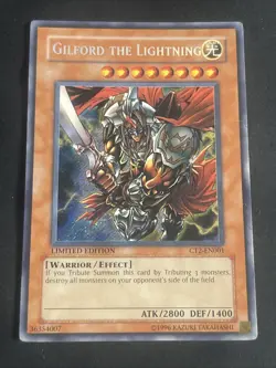 Yu-Gi-Oh! Gilford the Lightning Effect Secret Rare Foil Limited Ed CT2-EN001 - Image 1