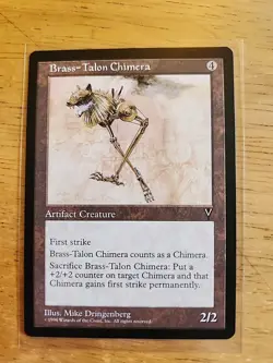 Brass-Talon Chimera - Visions - MTG Magic - Uncommon - Artifact Creature - Image 1