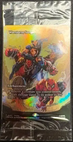 MAGIC THE GATHERING WARSTORM SURGE FOIL PROMO CARD MARVEL SUPER HEROES AVENGERS - Image 1