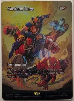 MAGIC THE GATHERING WARSTORM SURGE FOIL PROMO CARD MARVEL SUPER HEROES AVENGERS - Image 2