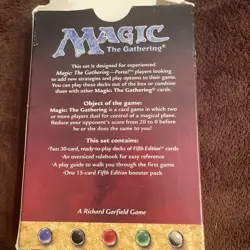 Magic: The Gathering Fifth Edition Trading Card Game For 2 Players opened box - Image 4