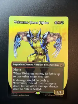 Wolverine, Fierce Fighter (Borderless) Marvel Super Heroes Foil - Image 1