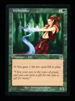 * * 1x Wellwisher x1 * * Onslaught MTG VLP Very Lightly Played - Image 1