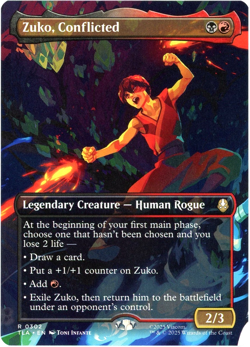Zuko, Conflicted (Borderless) 0302 - Avatar: The Last Airbender TLA - MTG - NM/M - Image 1