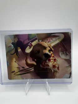 Lucky the Pizza Dog Art Card (Gold-Stamped Signature) Art Series: Marvel... - Image 1