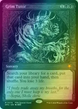 Grim Tutor - SHOWCASE FOIL SPECIAL GUESTS NM (MTG SPG 076) - Image 1