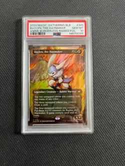 PSA GEM MINT 10 Baylen, the Haymaker (Borderless) (Raised Foil) Bloomburrow Foil - Image 2