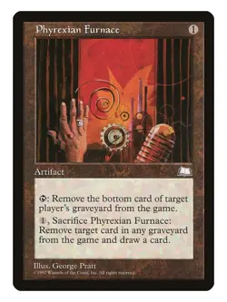 Phyrexian Furnace MTG Weatherlight Uncommon LP Lightly Played Single Card - Image 1