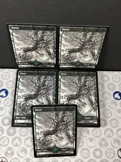 Forest x5 MTG Full Art Innistrad: Crimson Vow # 276/277 - Image 2