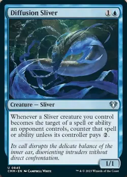 1x Diffusion Sliver MTG - Commander Masters - NM-Mint - Image 1