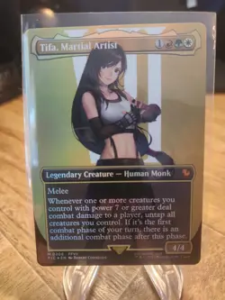 MTG Final Fantasy Tifa, Martial Artist (Borderless) Foil #0206 NM - Image 1
